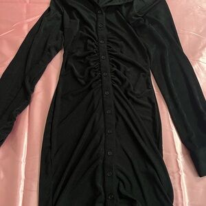 Steve Madden Black Textured Dress